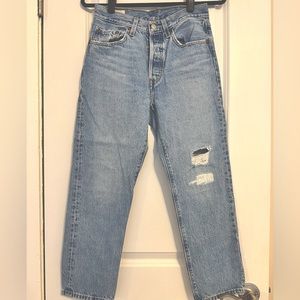 Levi’s 501 High Waisted Crop Jeans W25 L24